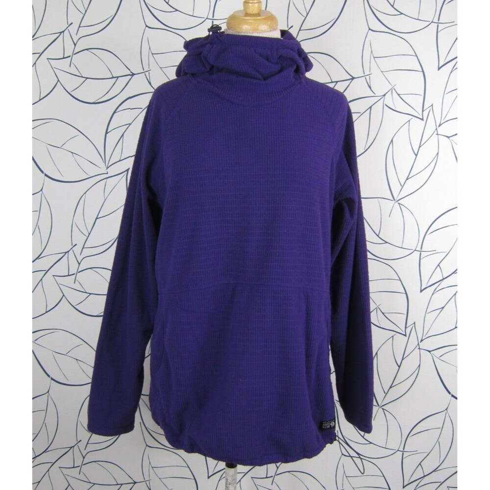 Mountain Hardwear Summit Grid Fleece Tunic Hoody Women’s Size L Purple